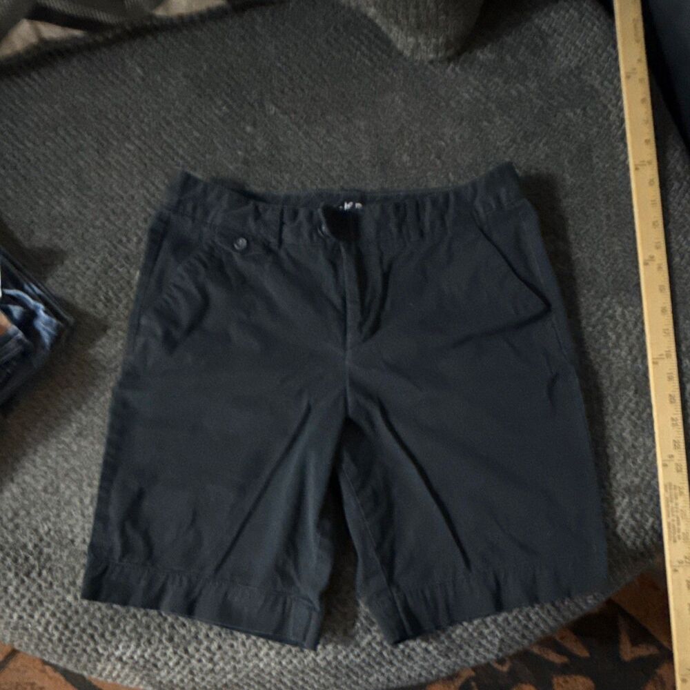 Dockers Women’s Bermuda Shorts Black Size 12 Regular Mid Rise Stretch Pockets